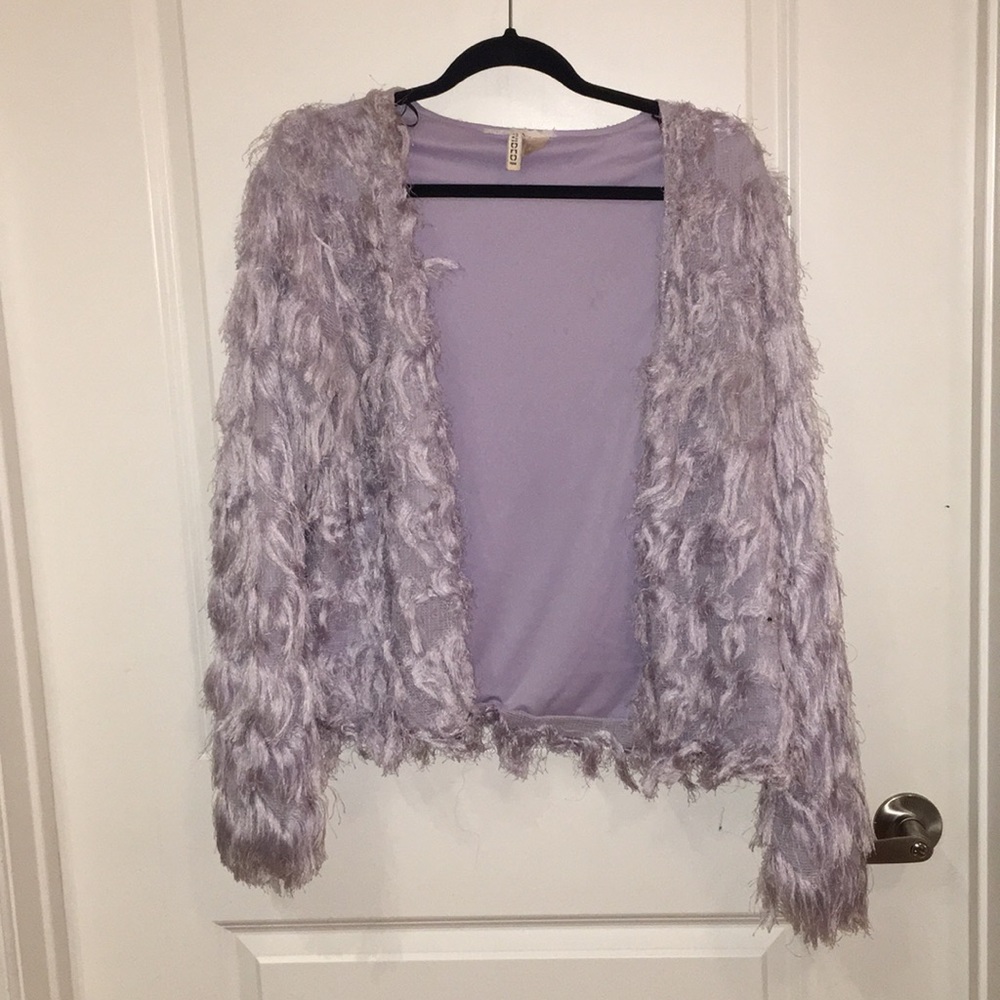 Fringe lavender jacket